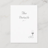 Nuptial Grace Catholic Wedding  エンクロージャーカード (裏面)