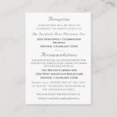 Nuptial Grace Catholic Wedding  エンクロージャーカード (正面)