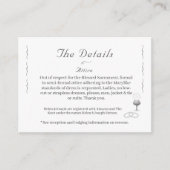 Nuptial Grace Catholic Wedding  エンクロージャーカード (正面)