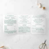 Nuptial Grace Catholic Wedding 三つ折りプログラム (内部)