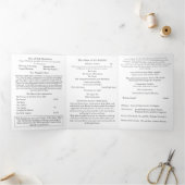 Nuptial Grace Catholic Wedding 三つ折りプログラム (内部)