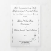 Nuptial Grace Catholic Wedding 三つ折りプログラム (カバー)