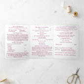 Nuptial Grace Catholic Wedding 三つ折りプログラム (内部)