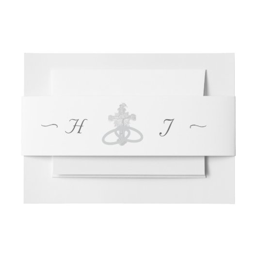 Nuptial Grace Catholic Wedding 招待状ベリーバンド (正面例)