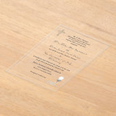 Nuptial Grace Catholic Wedding Invitation アクリル招待状 (レイダウン)