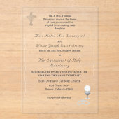 Nuptial Grace Catholic Wedding Invitation アクリル招待状 (正面)