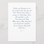 Nuptial Grace Catholic Wedding Invitation 招待状 (裏面)