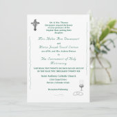 Nuptial Grace Catholic Wedding Invitation 招待状 (スタンド正面)