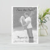 Nuptial Grace Wedding Flat Save The Date Card セーブザデート (スタンド正面)