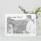 Nuptial Grace Wedding Flat Save The Date Card セーブザデート (スタンド正面)