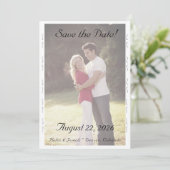 Nuptial Grace Wedding Flat Save The Date Card セーブザデート (スタンド正面)