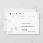 Nuptial Unityカソリッ結婚クの応答カード 出欠カード (正面)