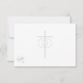 Nuptial Unityカソリッ結婚クの応答カード 出欠カード (裏面)