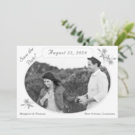Nuptial Unity Catholic Flat Save The Date Card セーブザデート