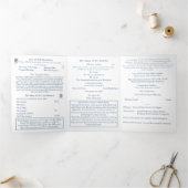 Nuptial Unity Wedding Trifold Wedding Program 三つ折りプログラム (内部)