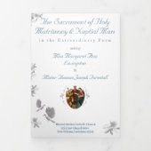 Nuptial Unity Wedding Trifold Wedding Program 三つ折りプログラム (カバー)