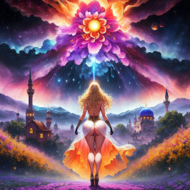 Nura – オアシスカラフル：自己発見の芸術 キャンバスプリント