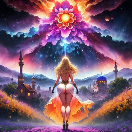 Nura – オアシスカラフル：自己発見の芸術 キャンバスプリント