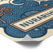 Nurarihyon Wall Art Layered Cloud Motifs ポスター (角)