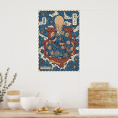 Nurarihyon Wall Art Layered Cloud Motifs ポスター (キッチン)