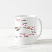 NÜRBURGRING MAP - MUG コーヒーマグカップ (正面右)