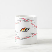 NÜRBURGRING MAP - MUG コーヒーマグカップ (中央)
