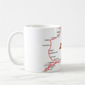 NÜRBURGRING MAP - MUG コーヒーマグカップ (左)