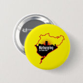 Nurburgring Nordschleifeの競技場、ドイツ 缶バッジ (正面&裏面)