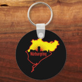 Nurburgring Nordschleifeレーストラック(ドイツ) キーホルダー (正面)