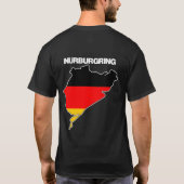 Nurburgring - Nordschleife -制限速度無し Tシャツ (裏面)