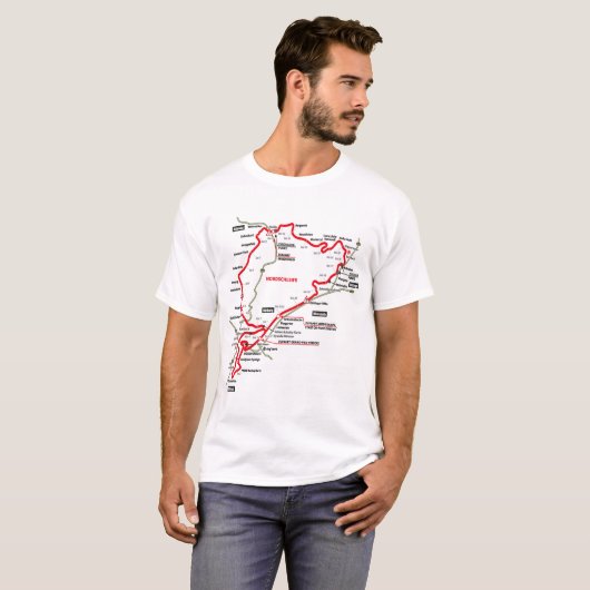 Nürburgring Nordschleife - Germany Track Map Photo Tシャツ (正面フル)