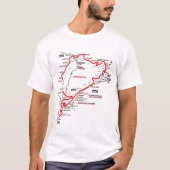 Nürburgring Nordschleife - Germany Track Map Photo Tシャツ (正面)
