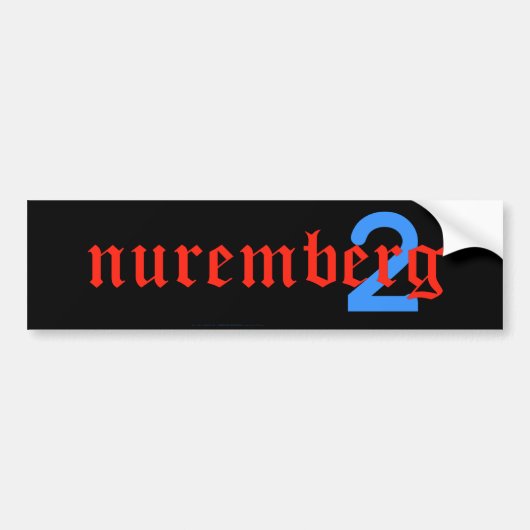 nuremberg2バンパーステッカー バンパーステッカー (正面)
