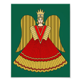 Nuremberg Christmas Angel フォトプリント