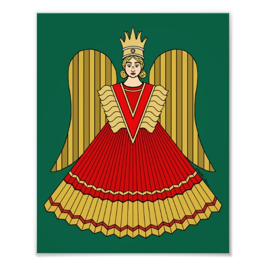 Nuremberg Christmas Angel フォトプリント (正面)