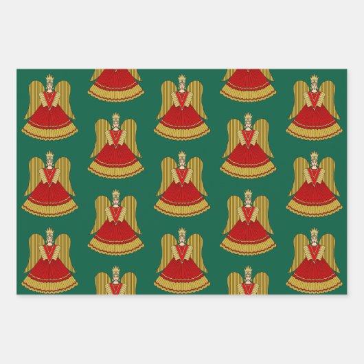 Nuremberg Christmas Angel ラッピングペーパーシート (正面)