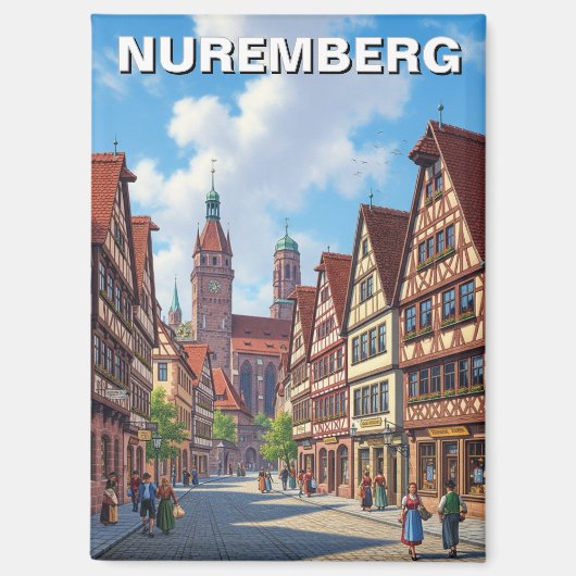 Nuremberg Germany Travel マグネット (正面)