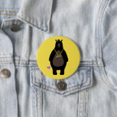 Nurenブラックベアーイエロー 缶バッジ (インサイチュ)