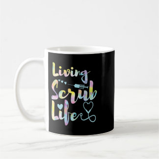 Nuring Living the Scrub Life Certified Nursing As コーヒーマグカップ