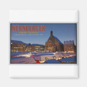 Nürnbergのクリスマスの市場夜 マグネット