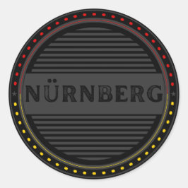 Nürnberg City Pride Emblem – German Identity ラウンドシール