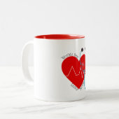 Nurse聴診器のパーソナライズな世界で最も最高のな博士 ツートーンマグカップ (正面左)