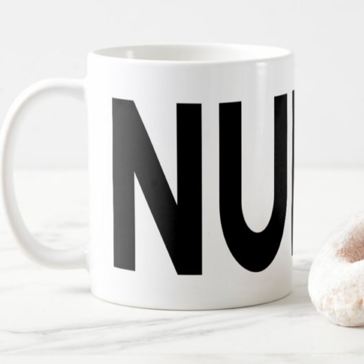 NURSE タイポグラフィ プライド 職業 ギフト コーヒーマグカップ