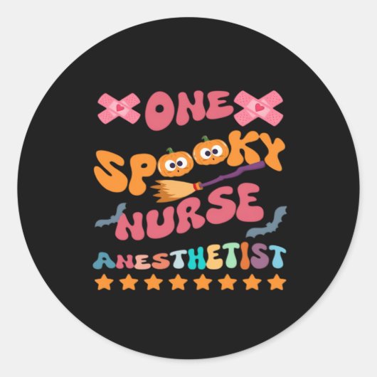 Nurse Anesthetist - One Spooky Nurse Anesthetist - ラウンドシール (正面)