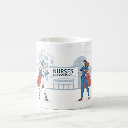 Nurse Appreciation Art  Mug Design コーヒーマグカップ (中央)