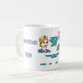 Nurse Appreciation Art Mug Design コーヒーマグカップ (正面左)