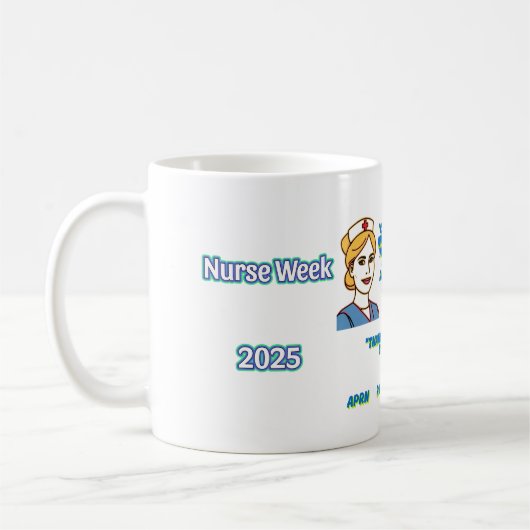 Nurse Appreciation Art Mug Design コーヒーマグカップ (左)