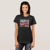 Nurse Auntie Cat Mom Tシャツ (正面フル)