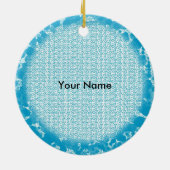 Nurse Bear custom name Ornament セラミックオーナメント (裏面)