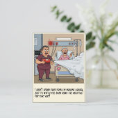 Nurse Blasts Patient With Extinguisher Get Well ポストカード (スタンド正面)